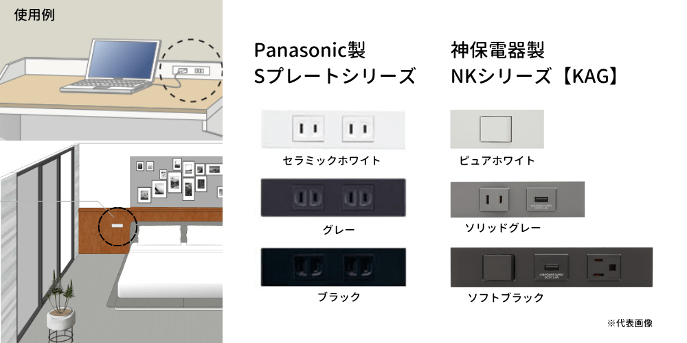 家具用コンセント